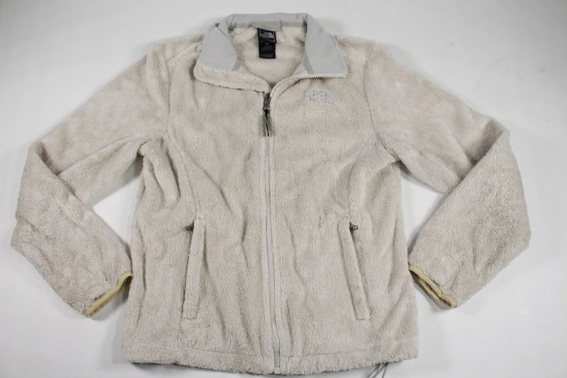 north-face fleece full zip pockets jacket