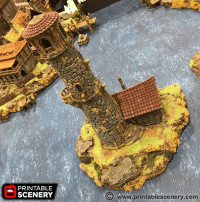 Lighthouse - Fantasy Building - Fantasy Tabletop Terrain 