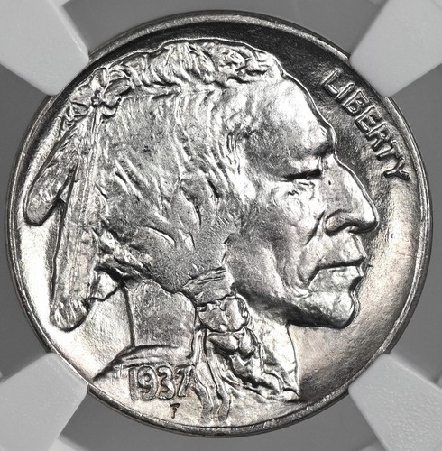 1937-S 5C BUFFALO NICKEL "SAN FRANCISCO MINT" NGC MS66 #8336428-068 - Picture 2 of 4
