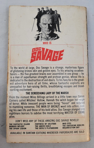 DOC SAVAGE: HEX by Kenneth Robeson ~ #37/H4707 ~ c.1969 - Picture 10 of 10