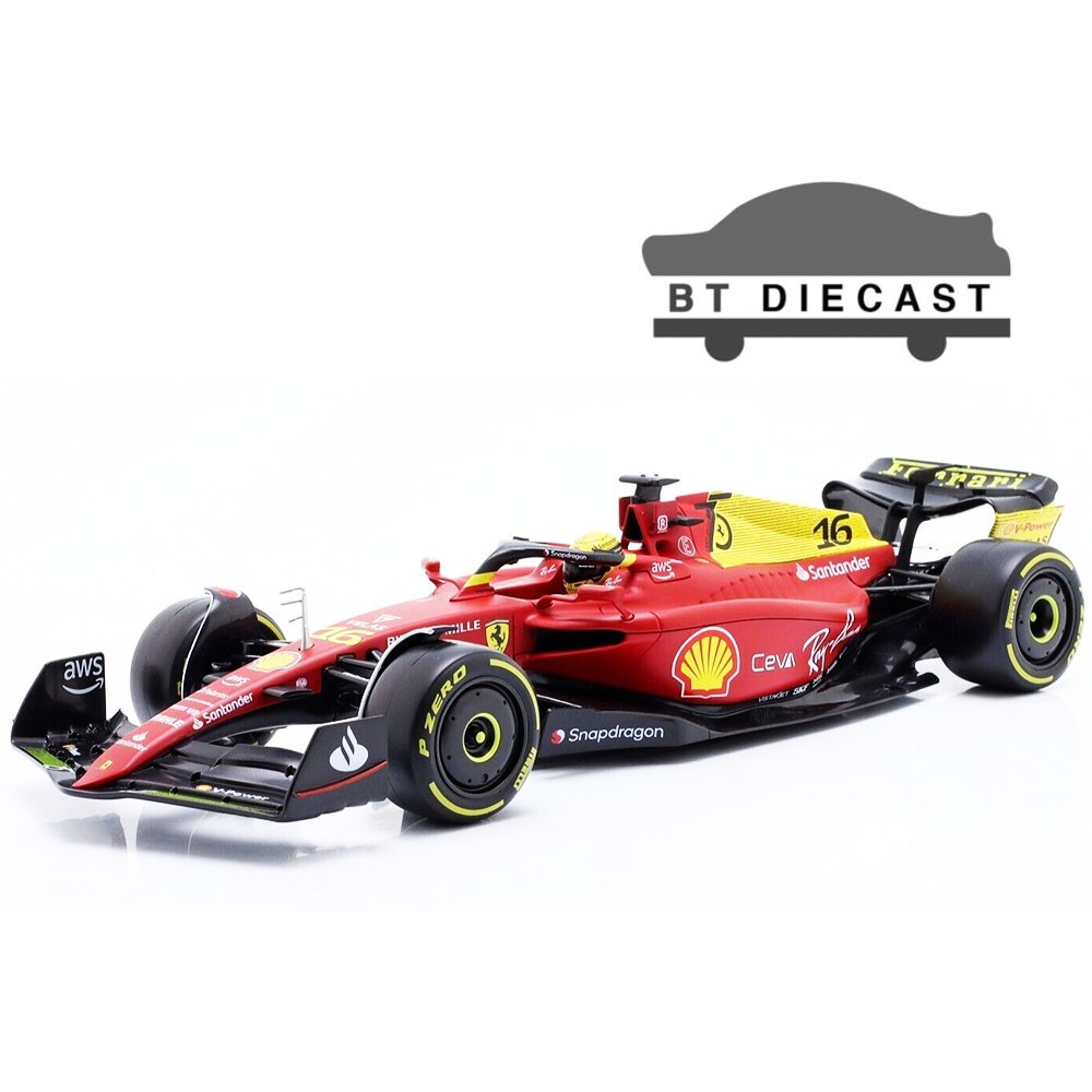 BBURAGO FERRARI F1-75 MONZA GP ITALY 2022 1/18 CHARLES LECLERC #16