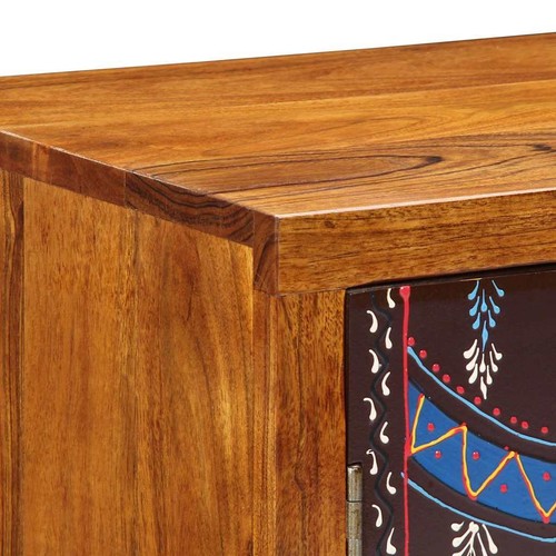 Credenza Multicolore 50x35x60 in Legno Massello di Acacia vidaXL - Foto 8 di 12