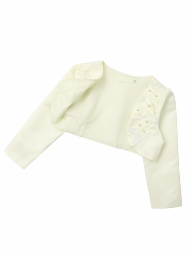 Kids Girls Bolero Shrug Cardigan Dress Long Sleeve Cropped Top Cover Up Party - Picture 17 of 63