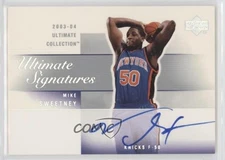 2003-04 Upper Deck Ultimate Collection Signatures Mike Sweetney Rookie Auto RC