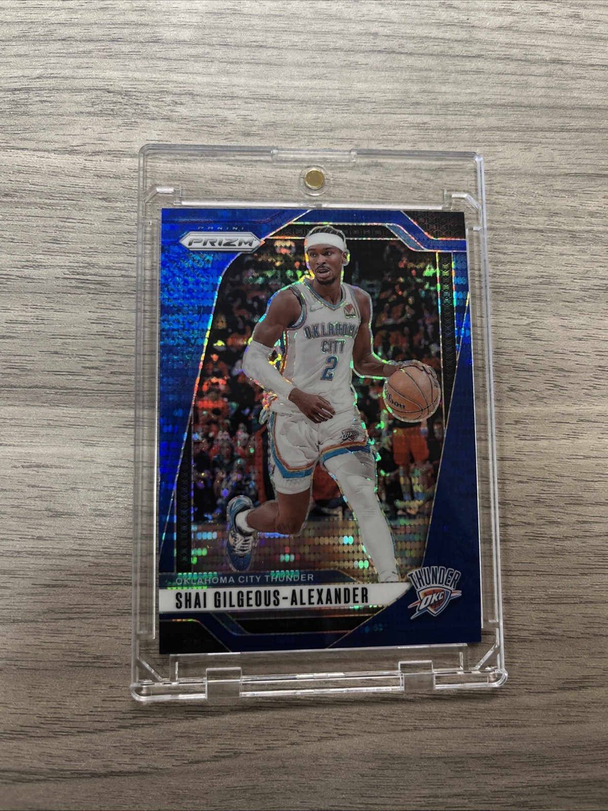 Shai Gilgeous-Alexander 2024-25 Panini Prizm Blue Pulsar Prizm/99 #113