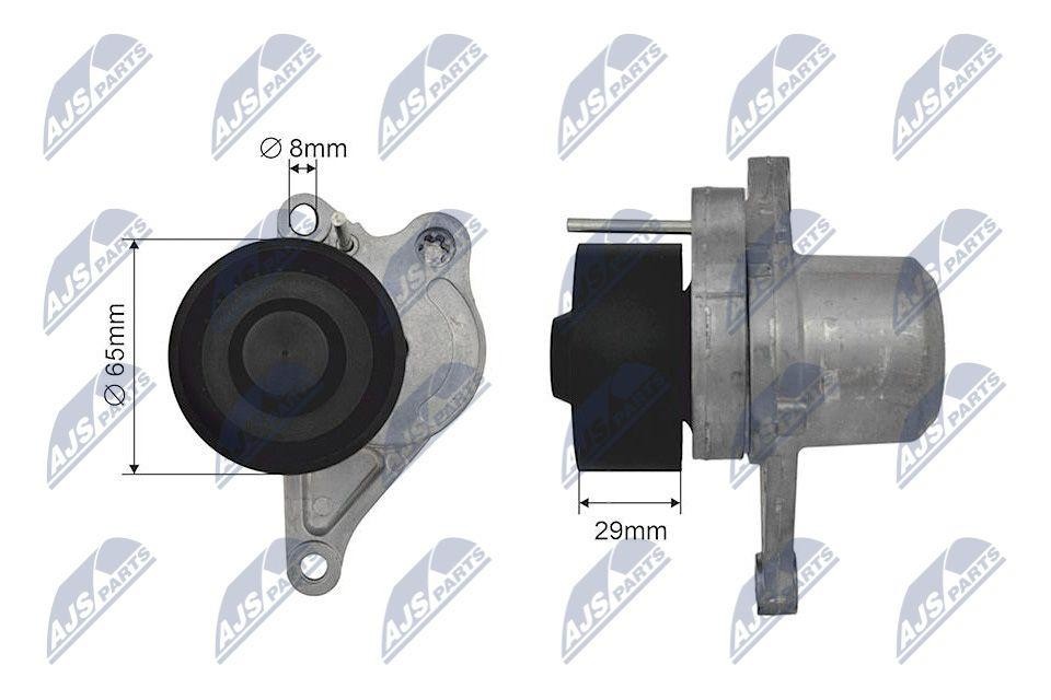 NTY Idler Pulley Serpentine Belt Tensioner RNK-NS-036 65mm x 30mm