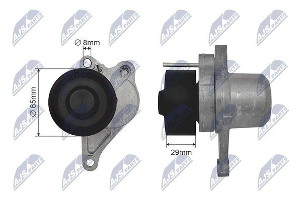 Original NTY Spannrolle Keilrippenriemen RNK-NS-036 FüR Nissan Opel Renault-image