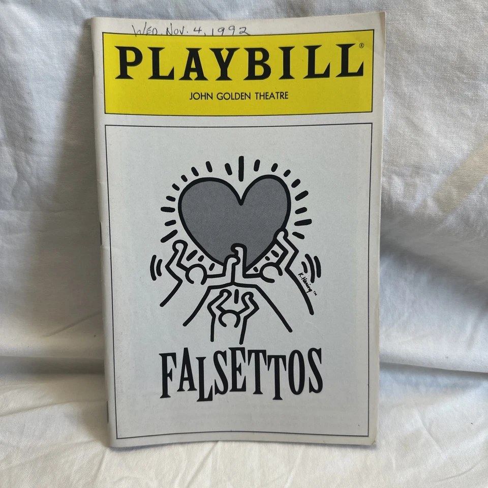 FALSETTOS Broadway Playbill Mayo '92 Chip Zien Michael Rupert John Golden Theatre Foto 2 de 4
