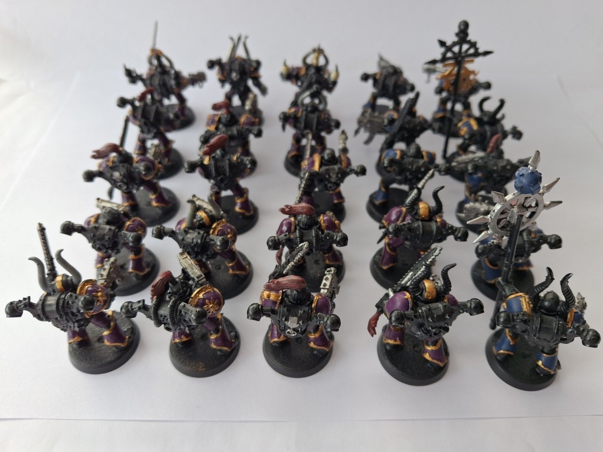 25x Chaos Space Marines, Warhammer 40k, Standard, 3rd Edition