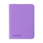 Vault X 4 Pocket eXo-Tec Zip Binder Just Purple