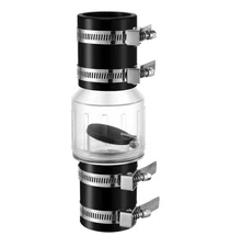 Sump Pump Check Valve 1-1/2", Check Valves Spring Loaded Flapper for Backflow...