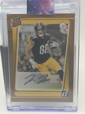 2021 Panini Donruss - Pat Freiermuth Rated Rookie Autograph-Bronze #281 Steelers