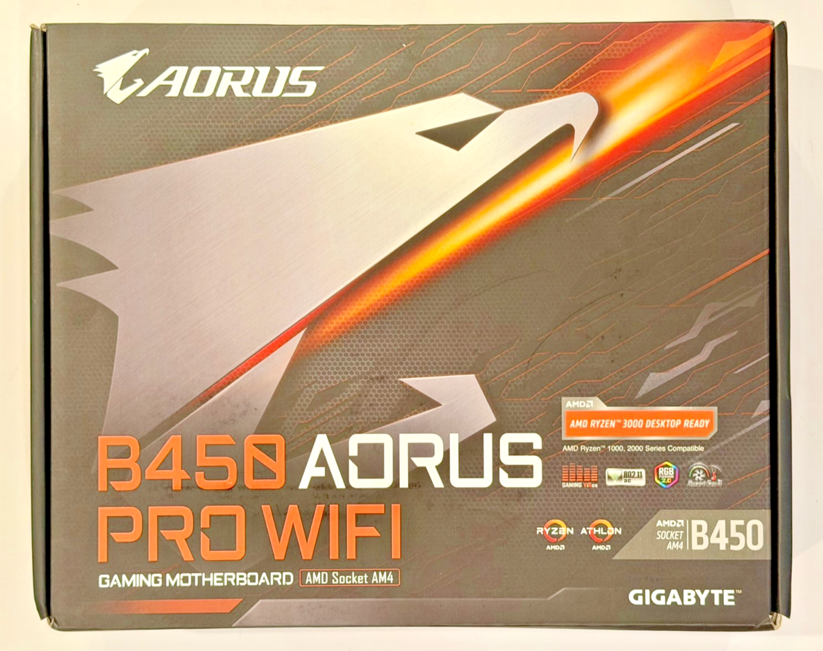GIGABYTE B450 AORUS Pro WiFi AM4 Intel Motherboard for sale online