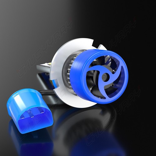 Pair 9007 HB5 LED Headlight Super Bright Bulbs Kit HIGH/LOW Beam 6500K White - Picture 2 of 11