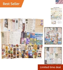 Draupnir 200Pcs Vintage Junk Journal Supplies,Scrapbook Supplies Scrapbooking