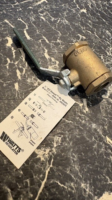 Watts EZ Sweat 1/2" Ball Valve
