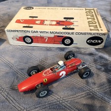 Cox 9400 Ferrari F1 1:24 Magnesium Chassis Slot Car 1960s Vintage W/Box  Extra