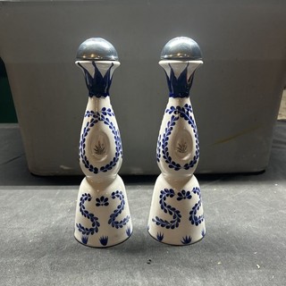 Bottiglie ceramica tequila Clase Azul Reposado 375 ML 2 pezzi vuote
