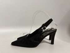 Vtg Christian Dior by John Gallino 90s Cannage Stitch Slingback Heels 36.5