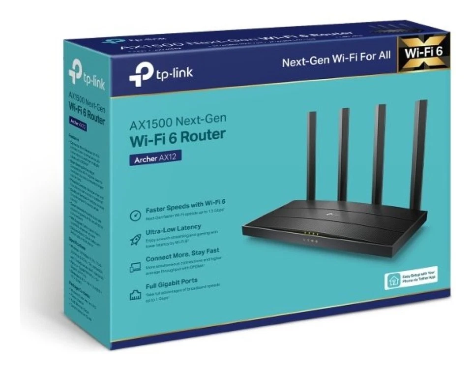 Router Tp Link ARCHER AX12 AX1500 Schwarz - Bild 3 von 4