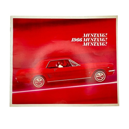 Original 1966 Full-Color FORD MUSTANG DEALER BROCHURE - Sports Car