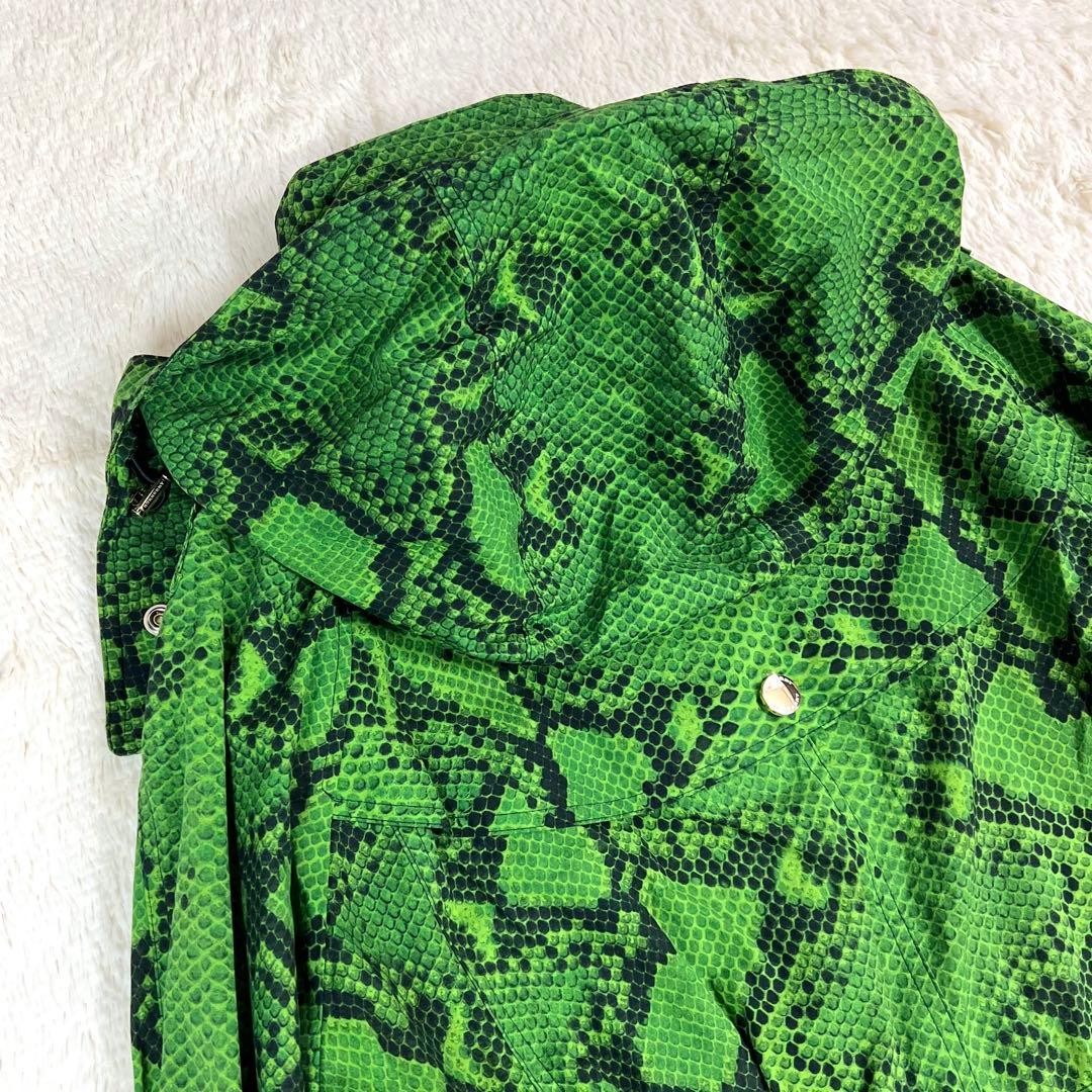 BURBERRY London Python Print Zip Nylon Jacket - image 5