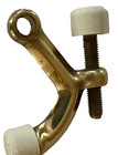 Vintage Brass Hinge Pin Door Stop – Adjustable with Dual Nylon Bumpers — photo 4