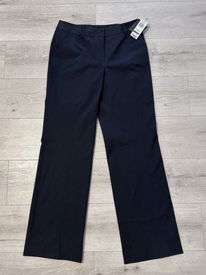 Alfani Dress Pants Women s Size 8 Black Stretch Career Straight Leg Flat Front