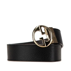 Gucci Ceinture G Interlocking 80/32 450000 Cuir Noir Homme Occasion