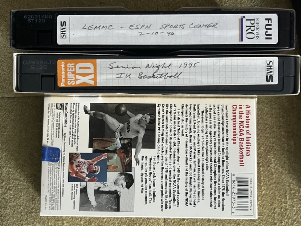 VHS Hoosier Hoops A History of Indiana in the NCAA Championships & Recordings - Image 4 of 4