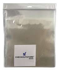 Clear Plastic OPP Sealable Flap 12" Vinyl 33 RPM Record Outer Sleeves 