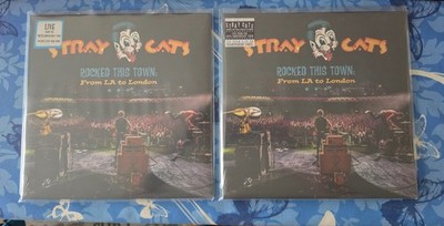STRAY CATS - ROCKED THIS TOWN From LA to London Color Vinyl Blau und transparent
