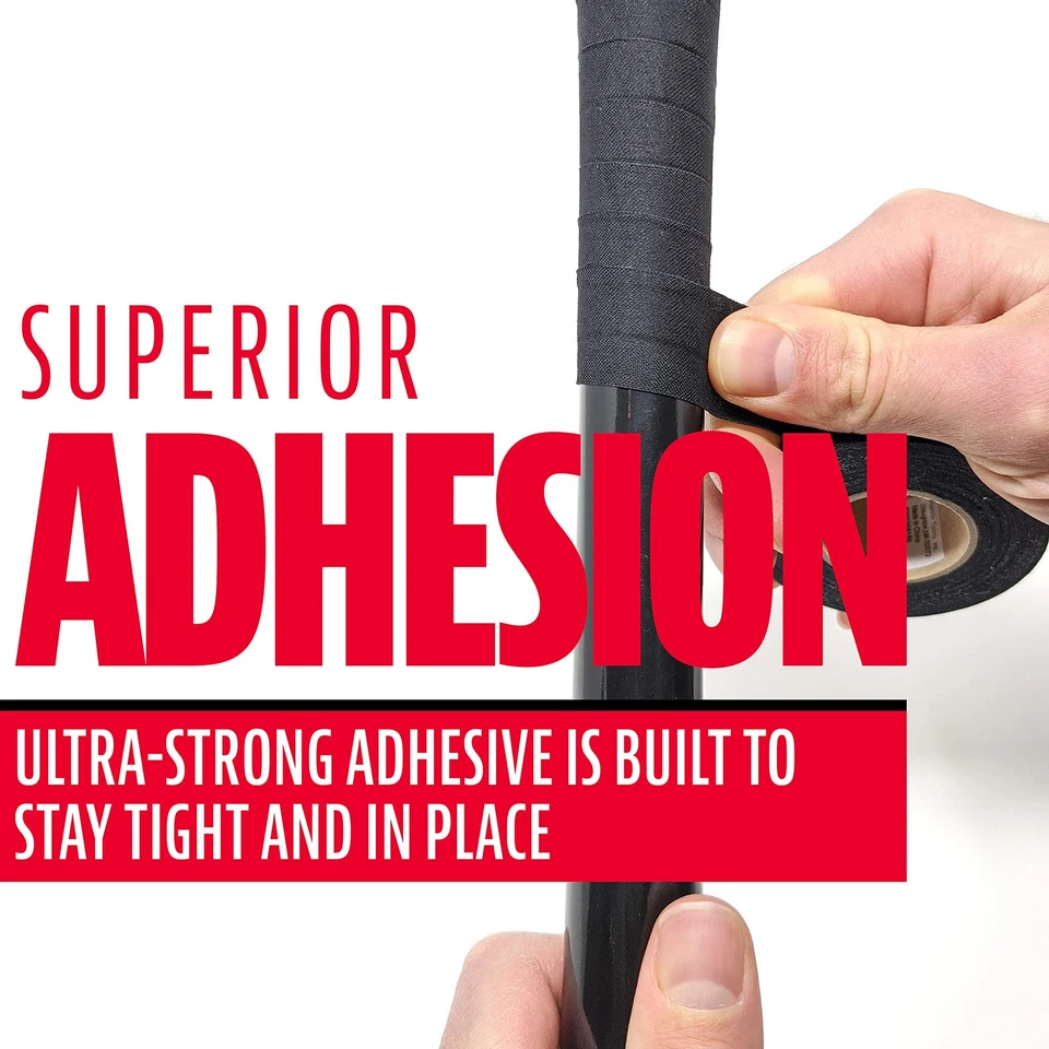 Cinta adhesiva negra Franklin Sports agarre antideslizante para murciélagos herramientas y deportes 10... Foto 3 de 4