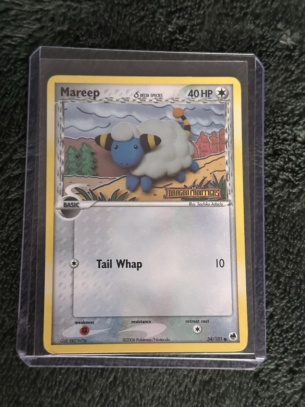 Mareep Delta Species Reverse Holo Stamped Card 54/101 Dragon Frontiers