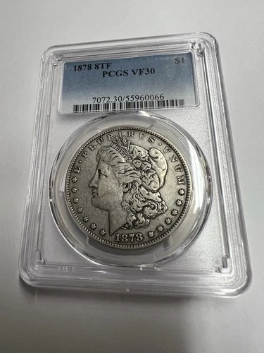 1878 8TF Morgan Dollar. PCGS VF30