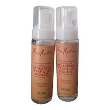 SheaMoisture Manuka Honey  Mafura Oil Hydrating Wrap  Set Mousse 7.5 oz, 2Pack