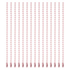 Ball Bead Chains, 3.9 Inch, Light Pink 150 Pcs , Dog Tag Chain Keychain