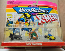 1993 Micro Machines X-Men Collection Blackbird, Helecarrier, Tracker 1:87 Scale