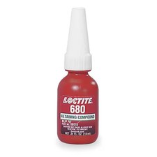 Loctite 1835205 Retaining Compound, 680 Series, Green, Liquid, High Strength,