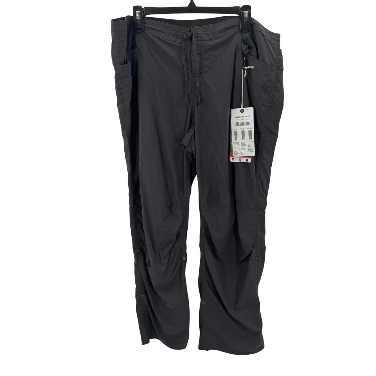 Pantalon de randonnée extérieur femme kaki marron onglet