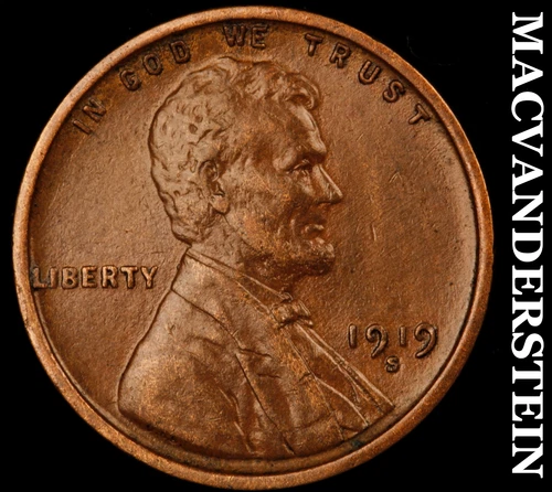 1919-S Lincoln Wheat Cent- Extra Fine Better Date No Reserve #J2383
