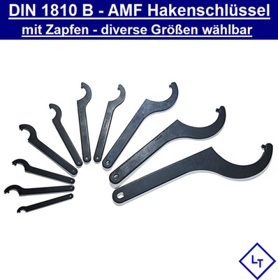 AMF Hakenschlüssel mit Zapfen DIN 1810 B verschiedene Größen Schraubenschlüssel