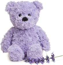 Warmies  Microwavable & Weighted Stuffed Animals, Purple Curly Bear 13"