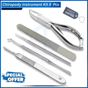 Trousse de pédicure pour manucure professionnelle Podiatrie Chiropody Tools Ensemble de chirurgie pour orteils