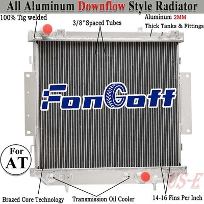 52079971AA 4~Row Aluminum Radiator Fit 1999 Jeep Grand Cherokee 2.7 CRD AT