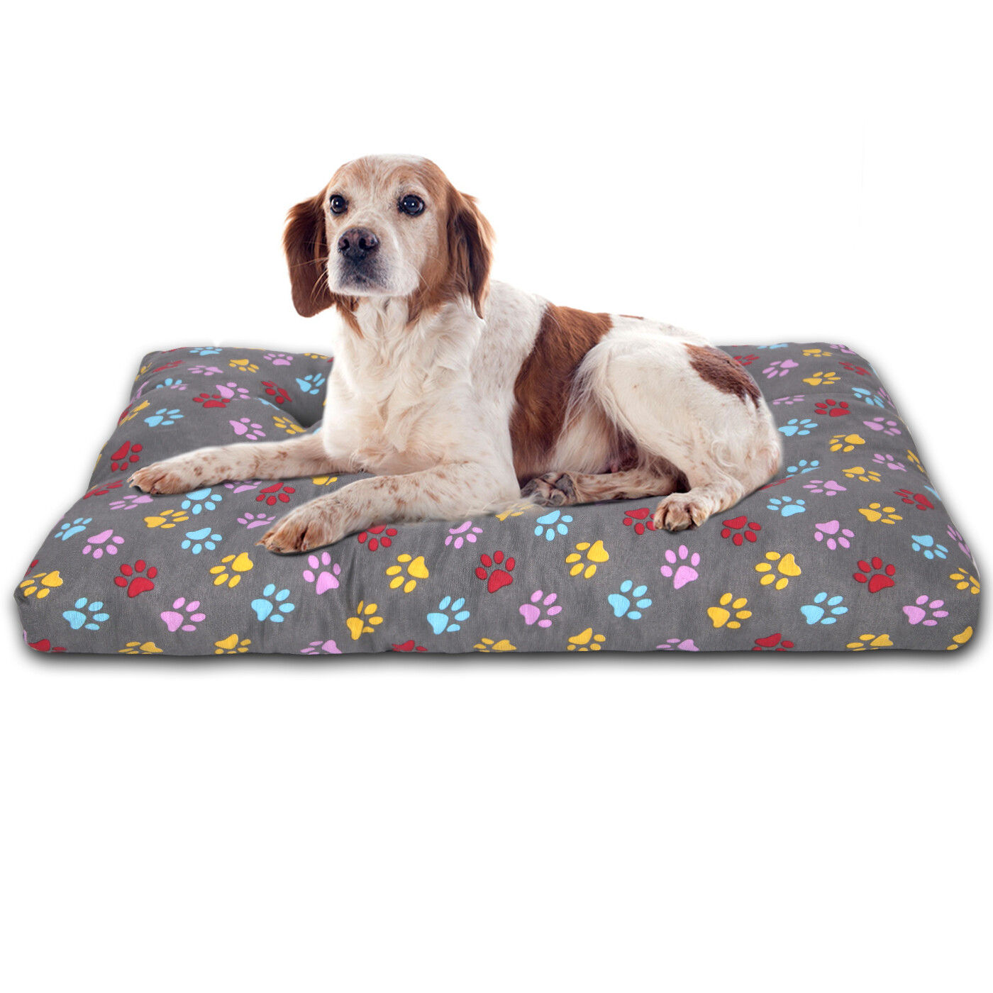 Cama de Mascota, Colchón para Perro, Colchoneta Reversible Estampada