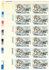 Scott # C-100...35 Cent...Glen Curtiss...Plate Block of 12 Stamps