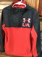 Boys Small Under Armour Cold Gear Heavy Weight Pullover Jacket - EUC  