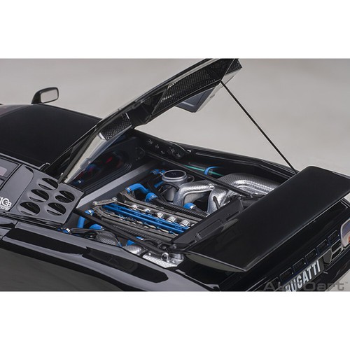AUTOart 70919 BUGATTI EB110 SS MODELO DE COCHE 1/18 NEGRO PINTURA/NEGRO - Imagen 5 de 7