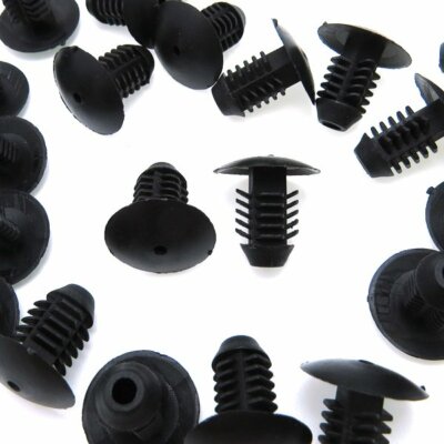 10 Fit 10mm Hole Automotive Clip Nylon Retainer Push Type Fastener Bumper Fender